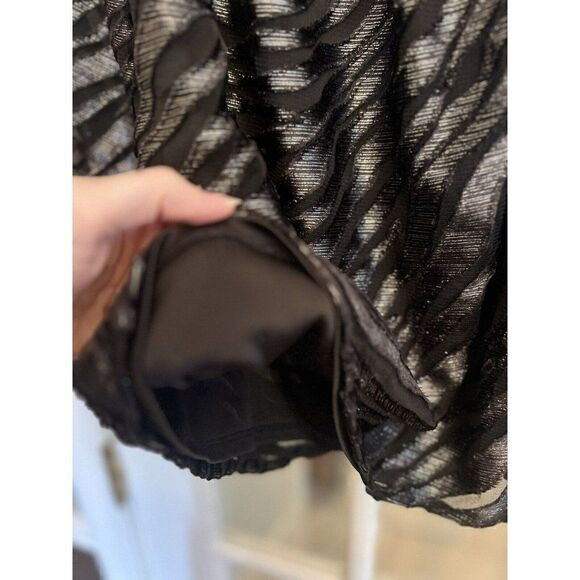 WHBM Top XS XSmall Off Shoulder Animal Print Sheer. W - Picture 5 of 5